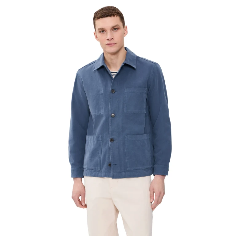Portuguese Flannel Legacy Canvas Jacket Blue S