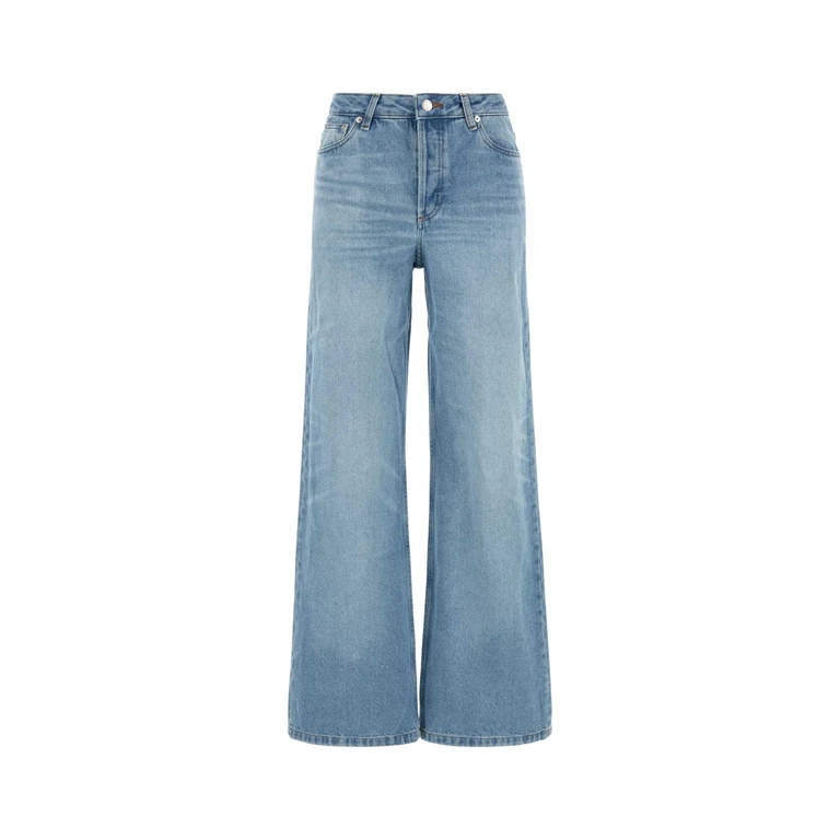 A. P.C. Denim Elisabeth Wide-Leg Jeans Lightblue Exterior: Cotton - Women