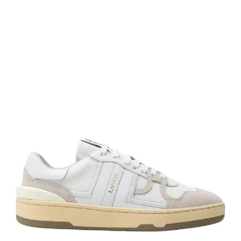 Lanvin Low Top Leather Sneakers, Brand Size 35 (US Size 4)