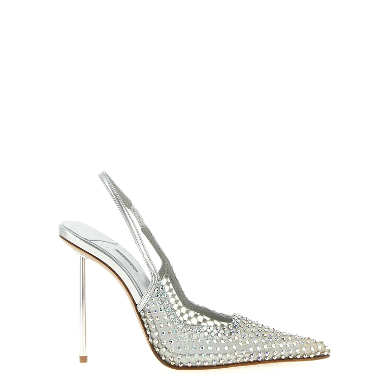 Le Silla Silver Polyester High Heel Pumps - Women