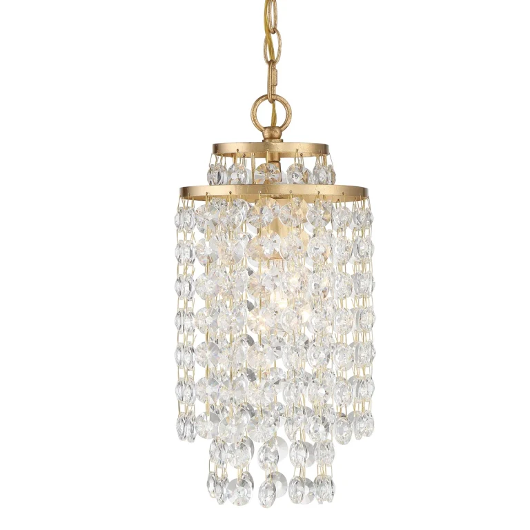 Crystorama Gabrielle Mini Chandelier in Antique Gold