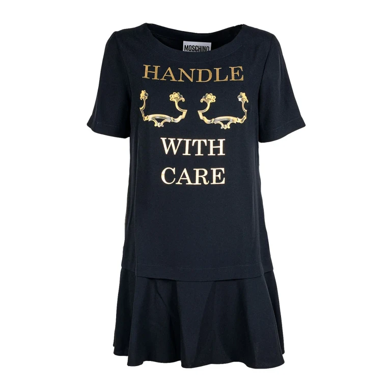 Moschino Robe Courte - Noir