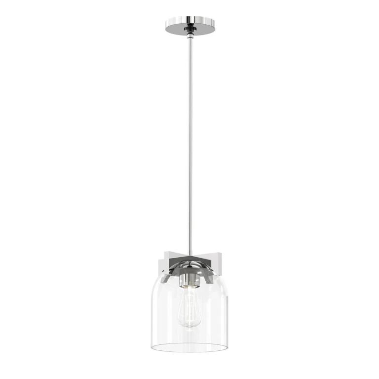 Polished Chrome One Light Pendant from the Scoop Collection