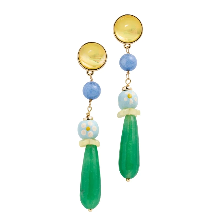 Mignonne Gavigan Adriana Earrings Blues One Size