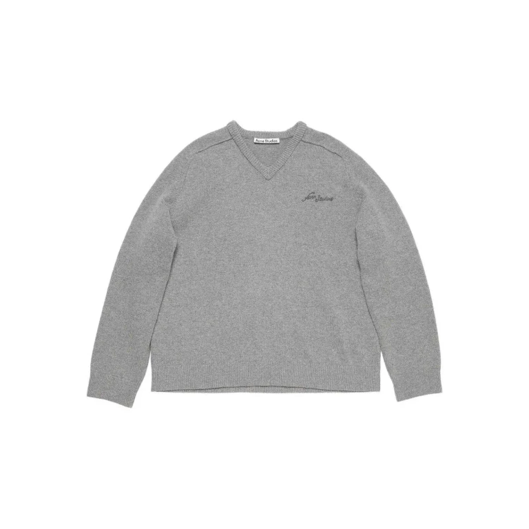 Acne Studios Pull À Col V - Gris