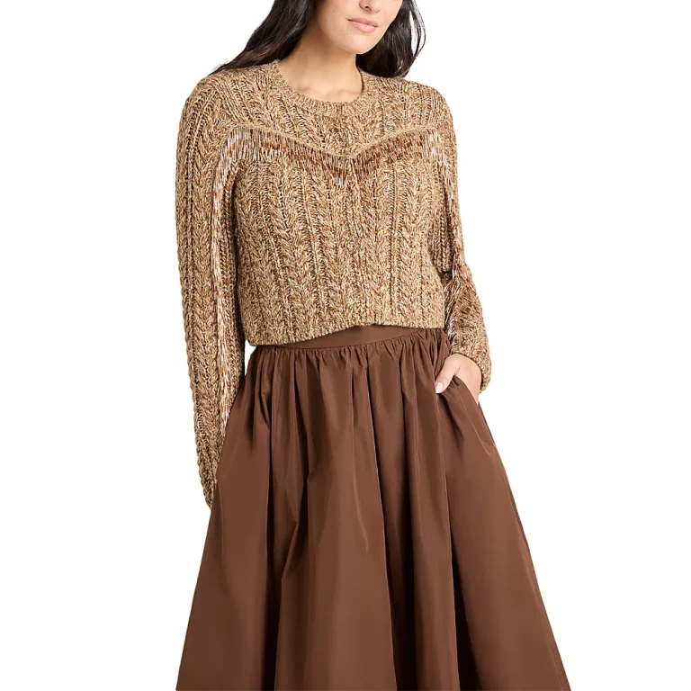 Cinq a Sept Bugle Fringe Lisabet Sweater