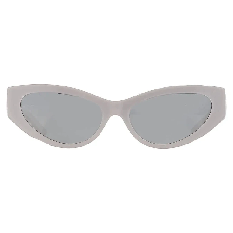 Versace Blue Mirror Silver Cat Eye Ladies Sunglasses VE4470B 54741U 56