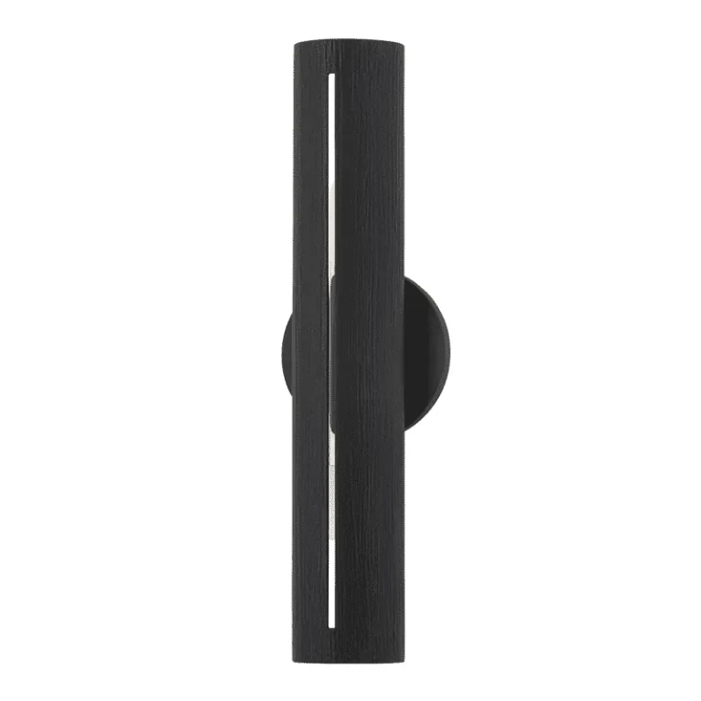 Troy Brandon Wall Sconce in Textured Black and Soft Black Combo