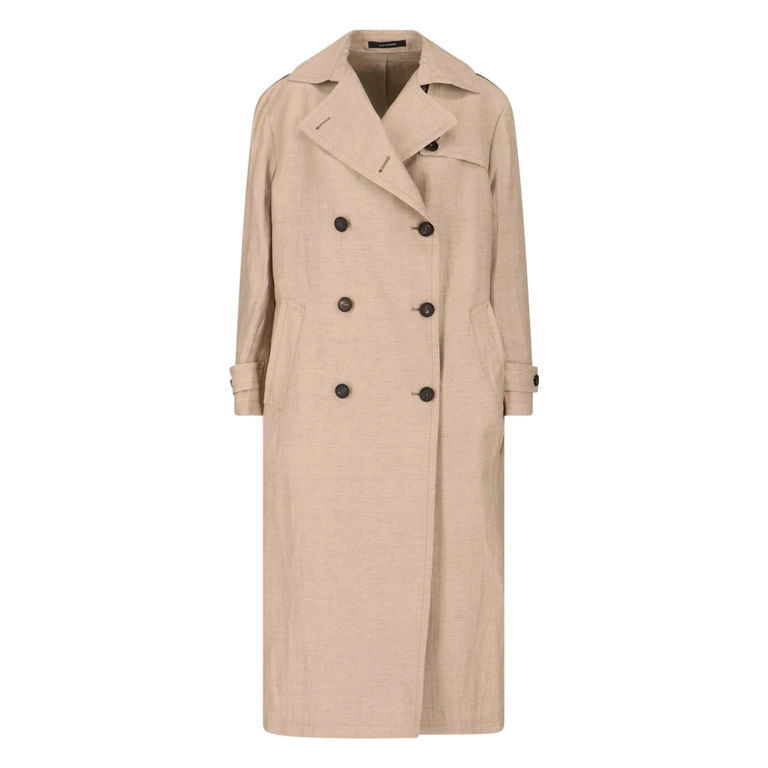 Tagliatore Jackets Grey Linen - Women