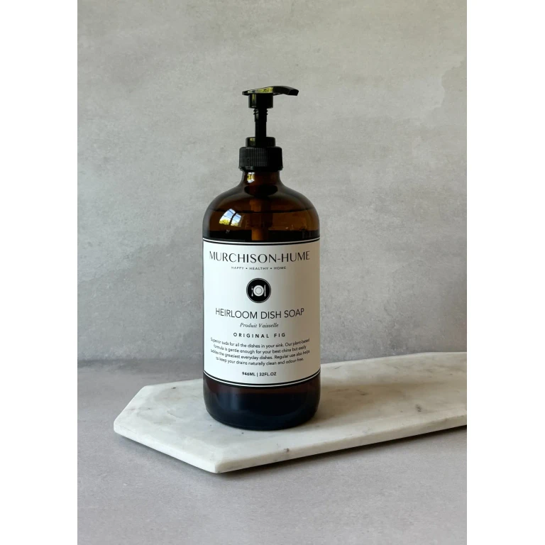 Heirloom Dish Soap in Amber Glass Bottle