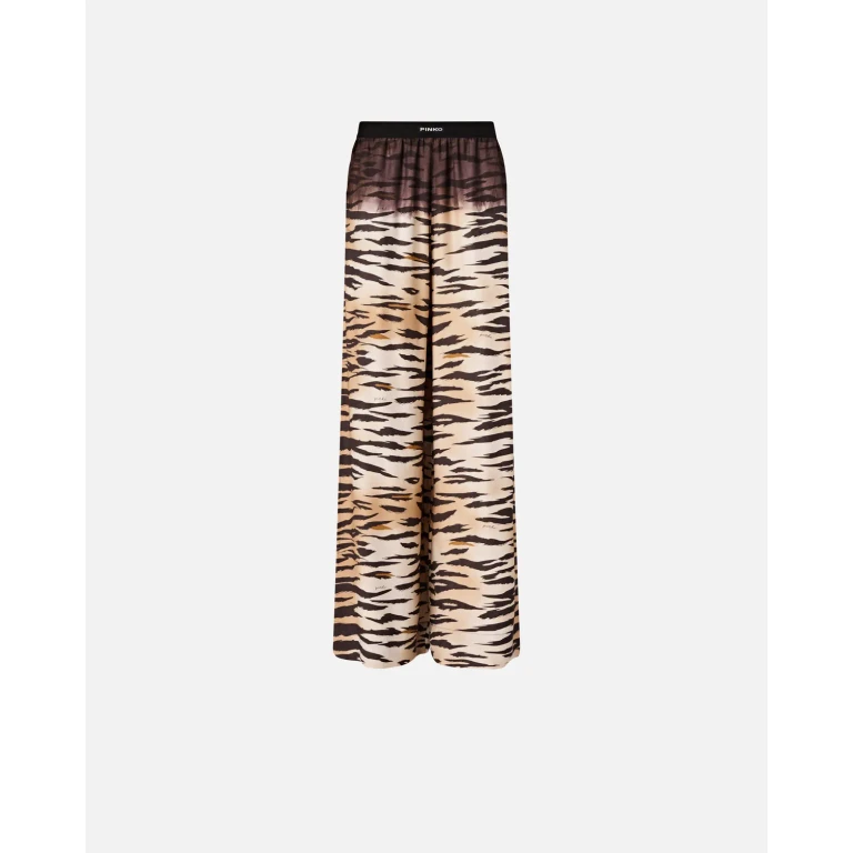 Pinko Fließende Tiger-Print Hose