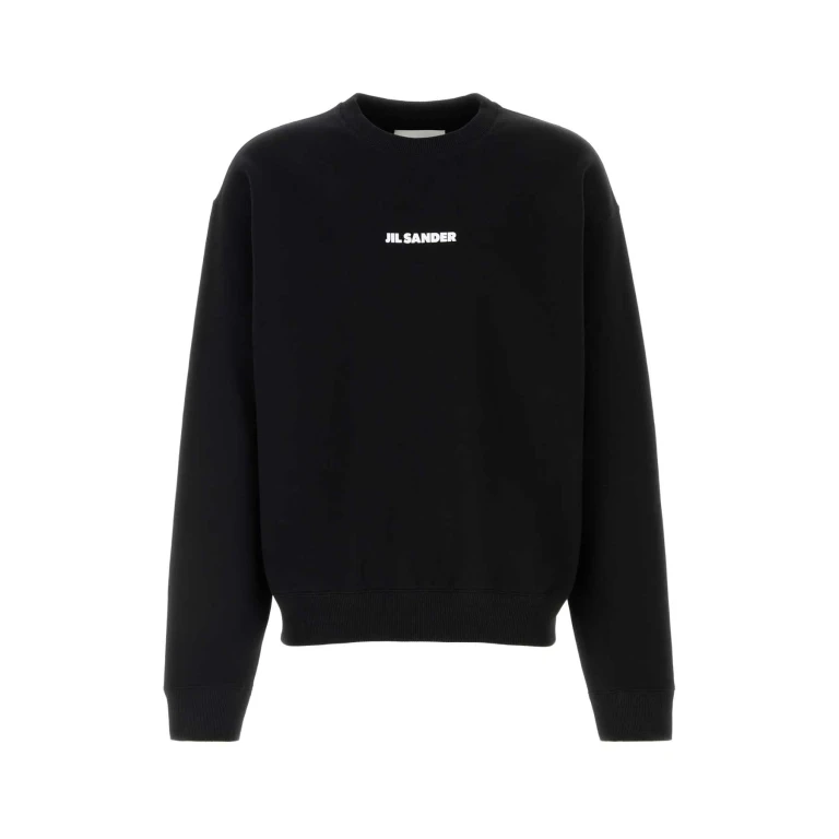 Jil Sander Black Cotton Sweatshirt