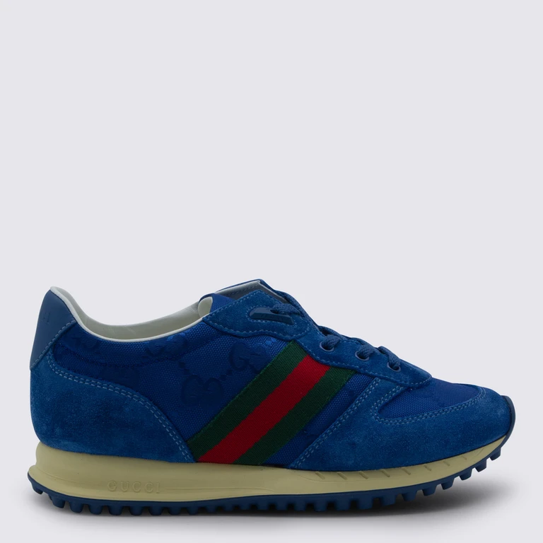 Gucci Sneakers Blue Calf Skin - Kids