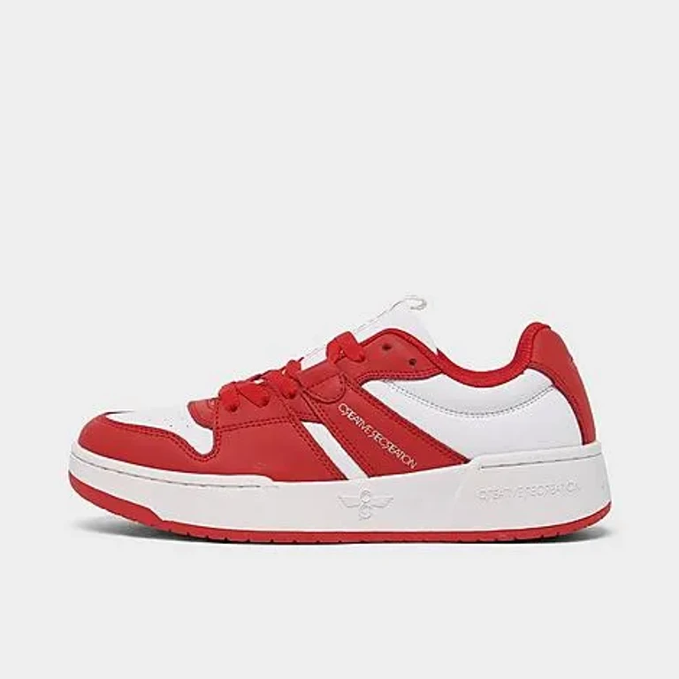 Women's Creative Recreation Janae Low Casual Shoes in Red/White Size: 6.5