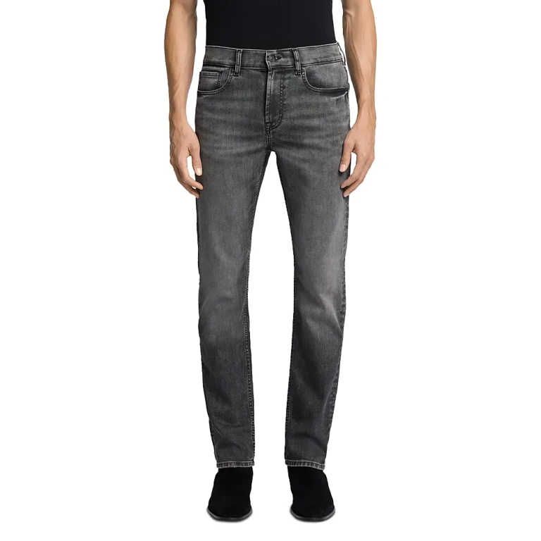 7 For All Mankind The Straight Fit Jeans in Half Step Blue