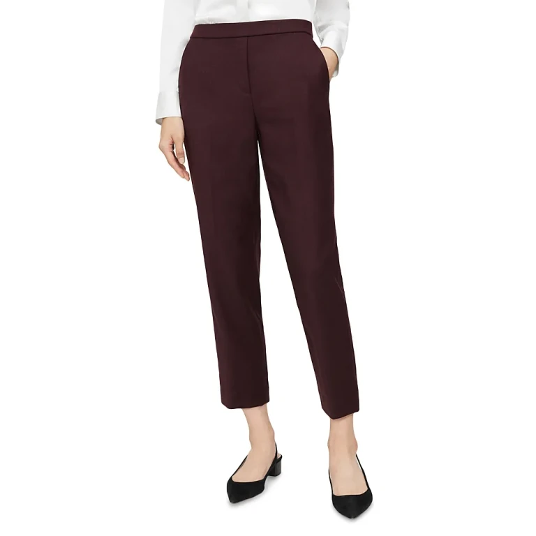 Theory Sleek Flannel Treeca Pull On Pant