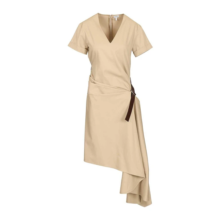 Loewe Robe Au Genou - Beige