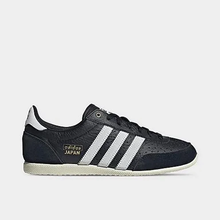 adidas Women's Originals Japan Casual Shoes in Core Black/Cloud White/Gold Metallic Size: 5.0