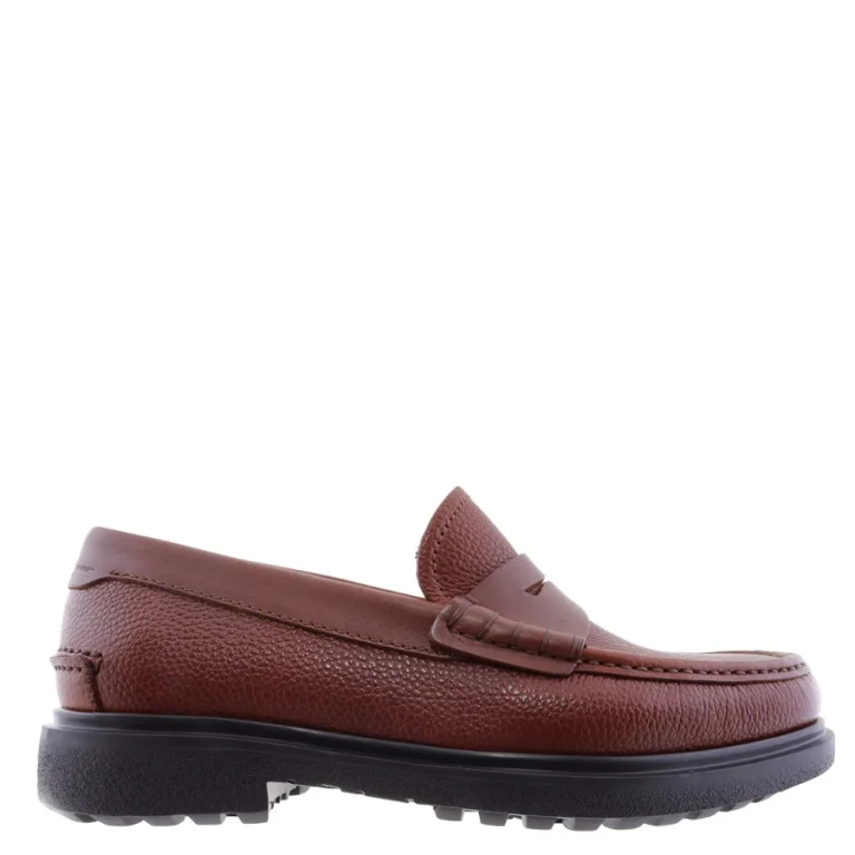 Ferragamo Rocket Leather Penny Loafers, Size 5.5 EEE