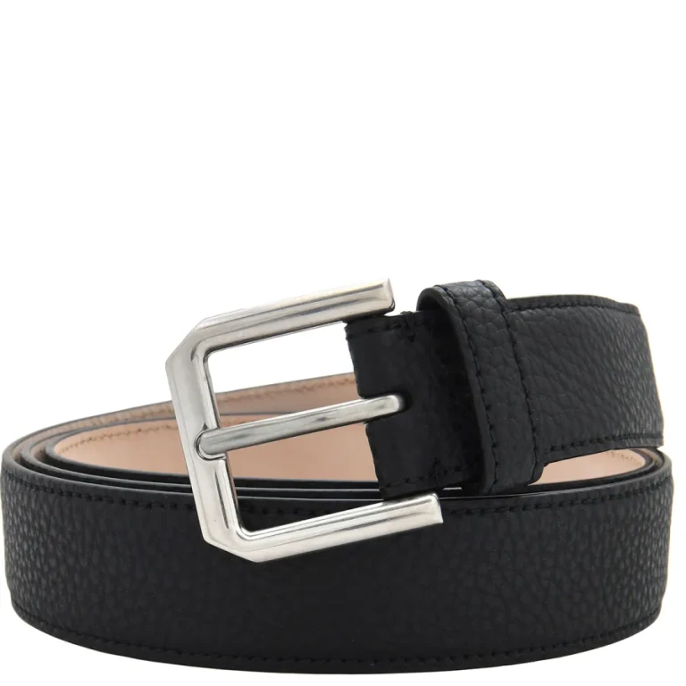 Bally Square Vanadium Leather Belt