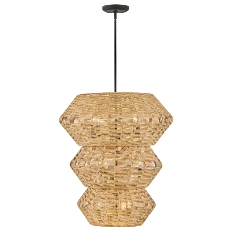 Black LED Chandelier from the Luca Collection