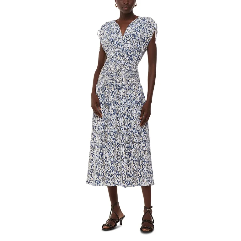Whistles Flaming Leopard Print Dress