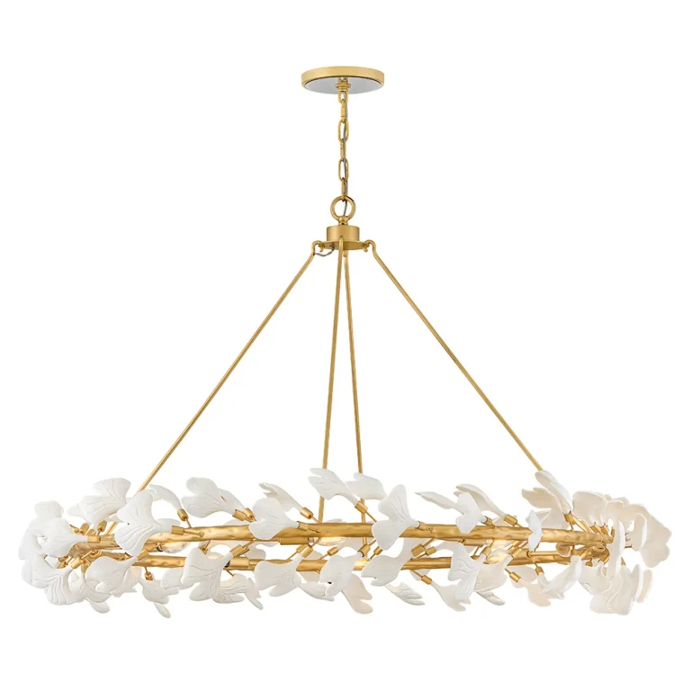 Deluxe Gold LED Chandelier from the Audra Collection