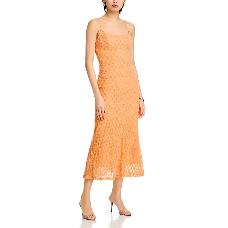 Bardot Adoni Crochet Midi Dress