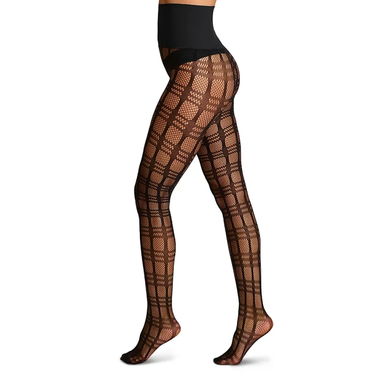 Commando Plaid Net Tights