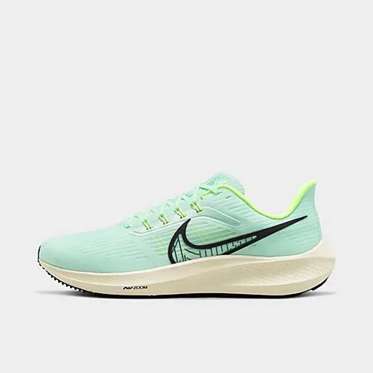 Nike Men's Pegasus 39 Running Shoes in Barely Green/Cave Purple/Mint Foam Size: 6.5