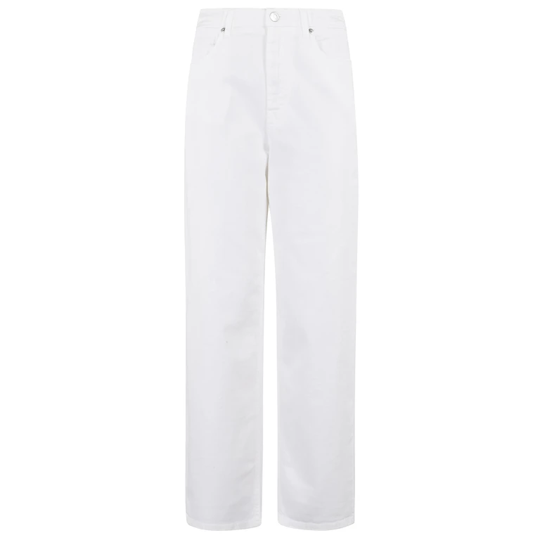 Department5 Margie Zip Pant 5tk Carrot White Cotone Elastan Jean - Women