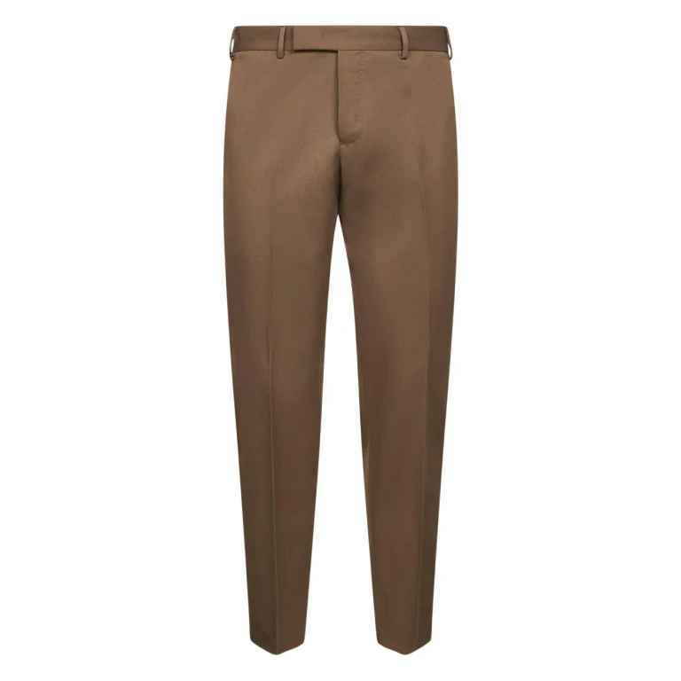Pt Torino Tailored Chocolate-colored Trousers