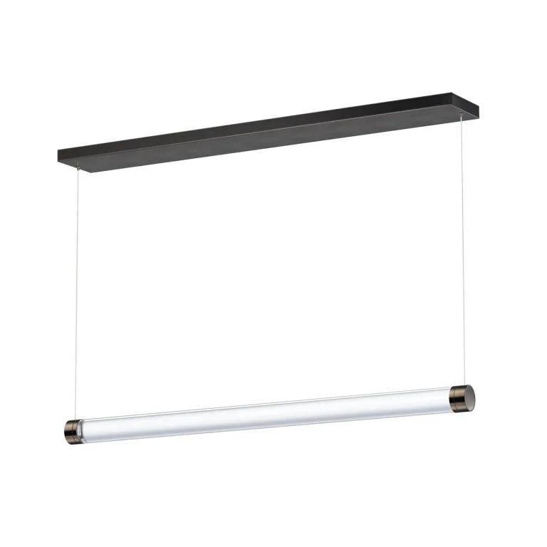 Gunmetal LED Linear Pendant from the Vanish Collection