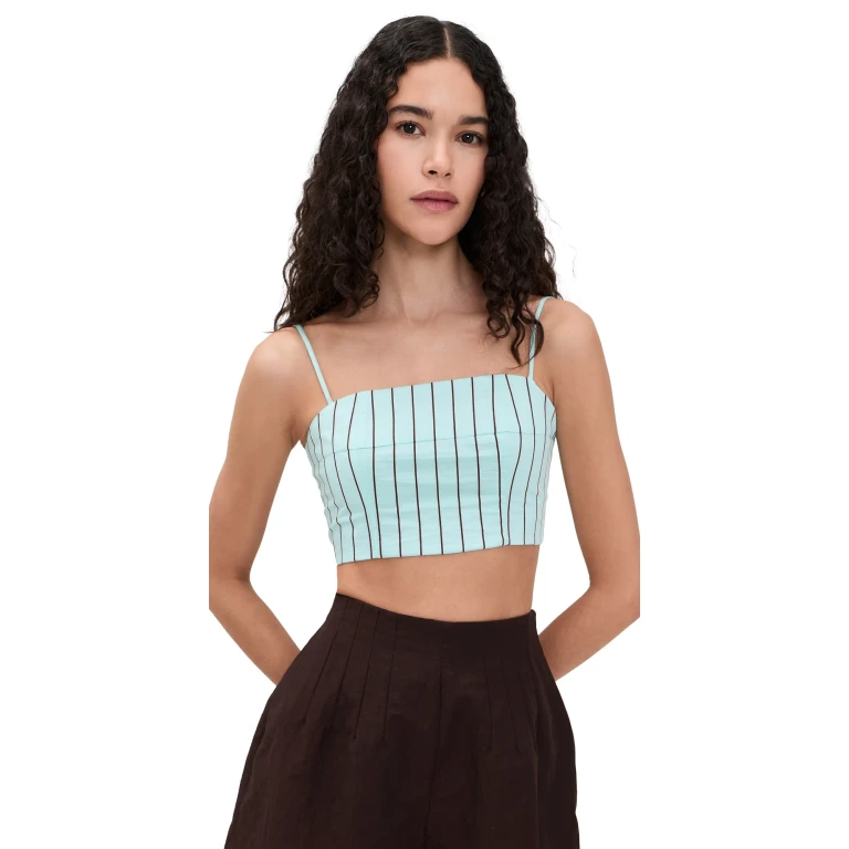 STAUD Federico Tank Pool Stripe L