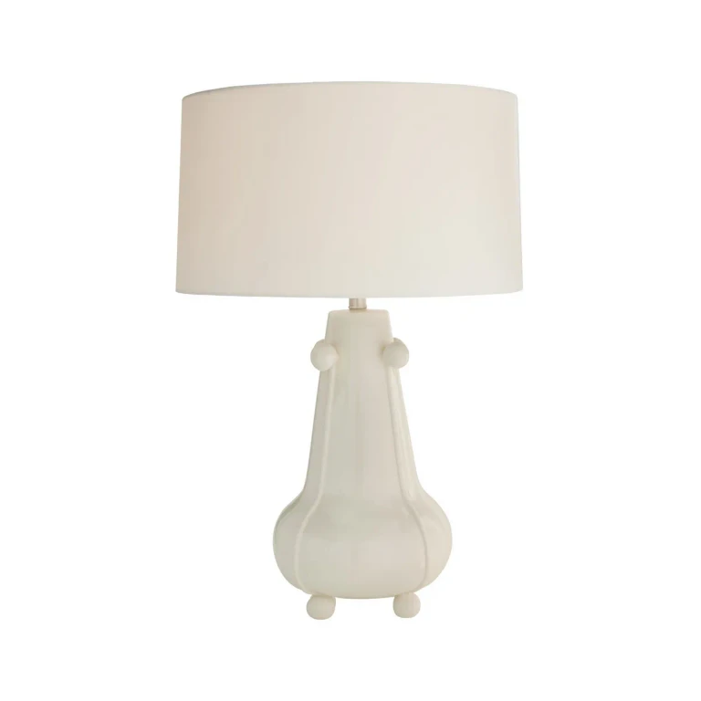 Ivory Crackle Table Lamp from the Miriam Collection