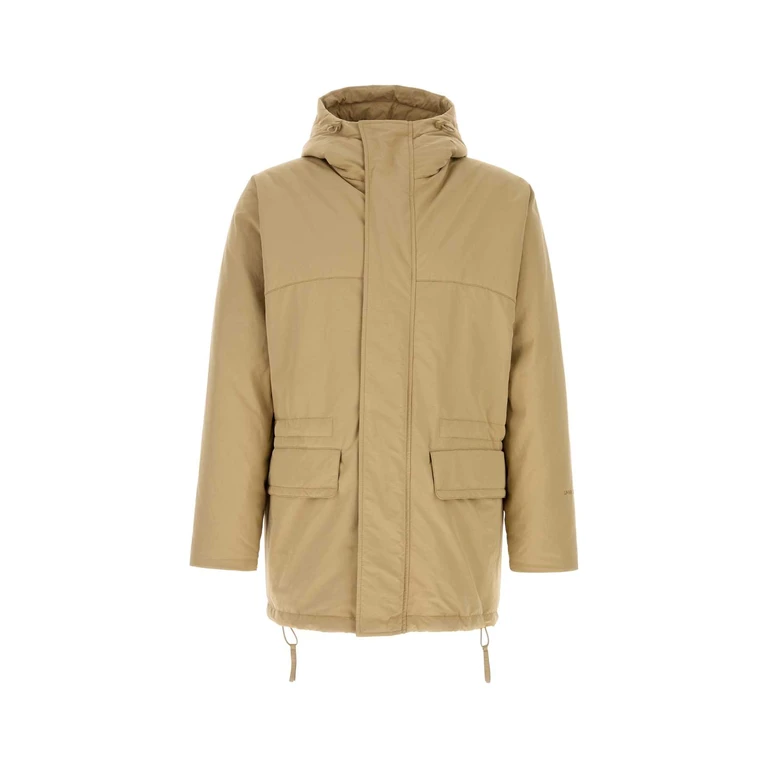 Beige Polyester Padded Jacket Cammello Giubbini - Men