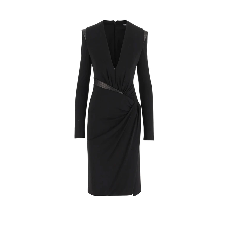 Versace Dresses Black Viscosa Elastan - Women