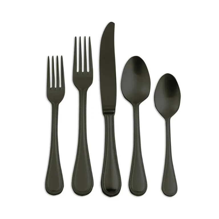 Mepra Perla Oro Nero 5-Piece Place Setting