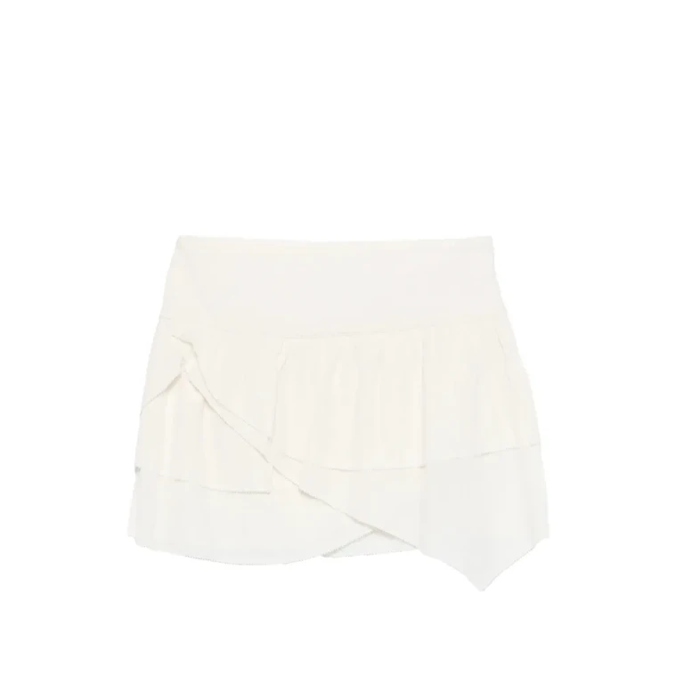 Marant Étoile Ruffled-detail Asymmetric Skirt