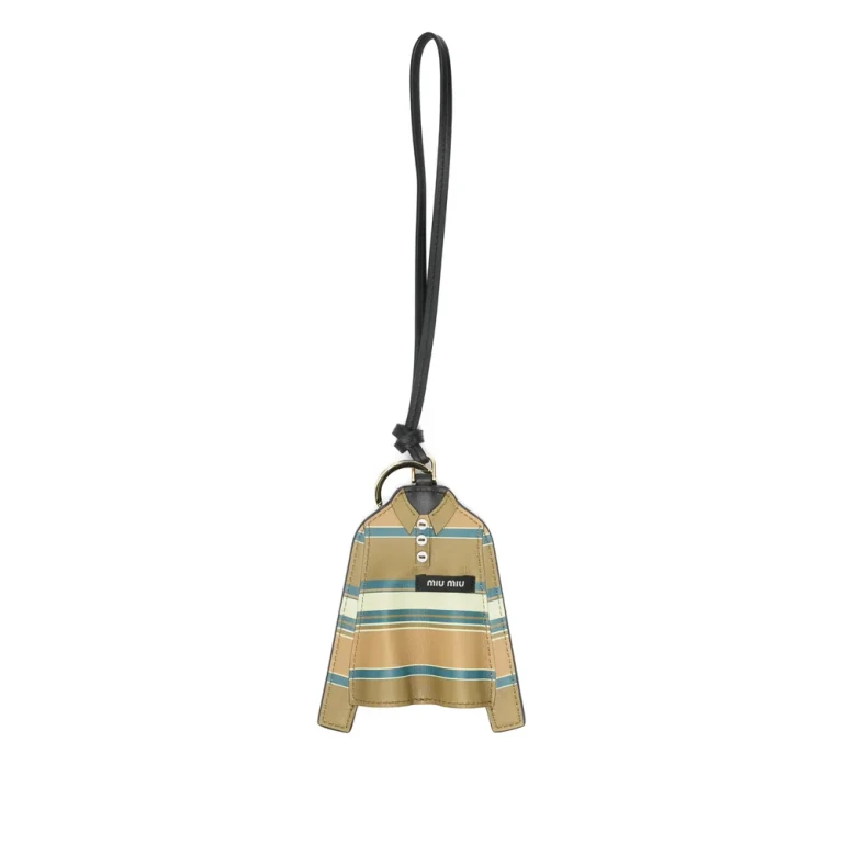 Miu Miu Striped Shirt Keyring