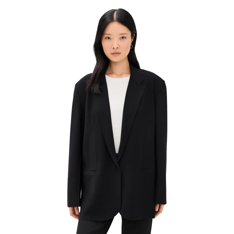 Norma Kamali Oversized Single Breasted Jacket Black XS