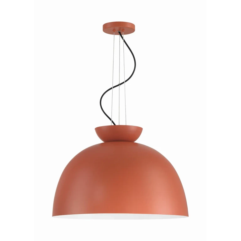 Baked Clay One Light Pendant from the Ventura Dome Collection