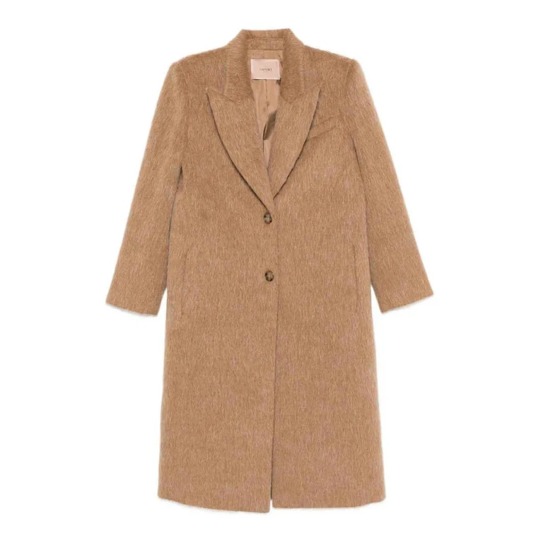 Twinset Manteau Au Genou - Beige