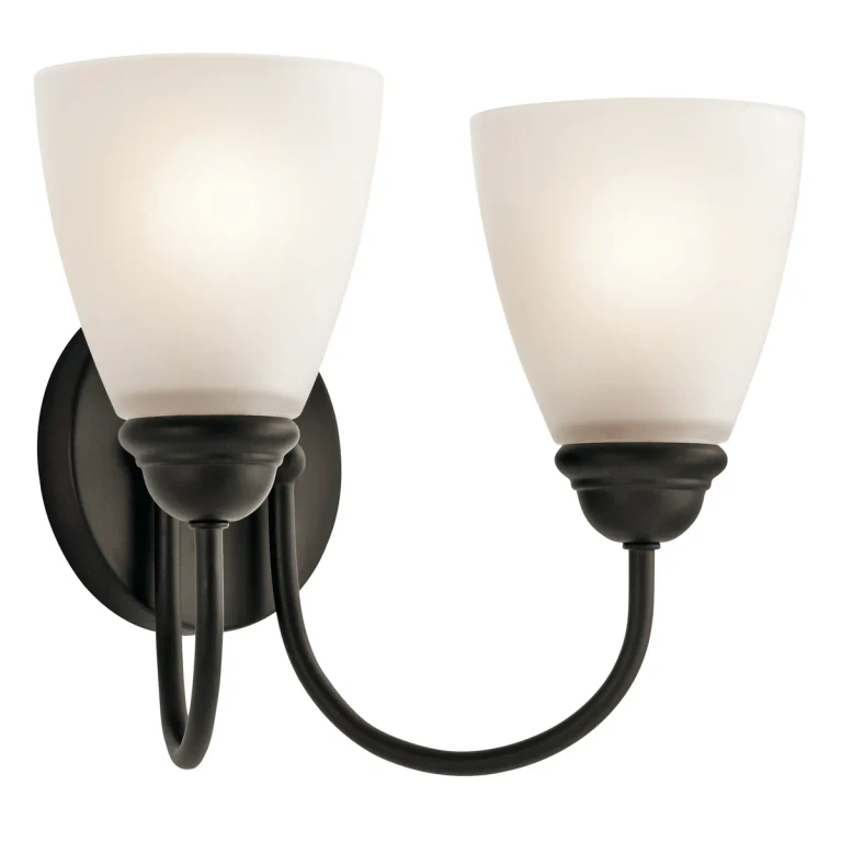 Jolie 2-Light 2-Arm Bathroom Vanity Light in Olde Bronze
