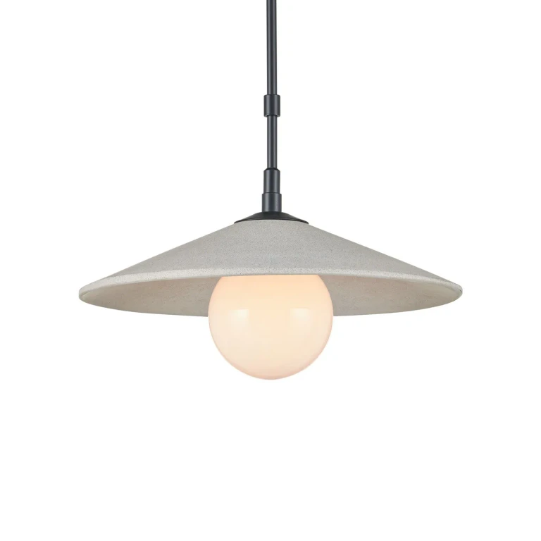 Natural Black Frosted White Pendant from the Bothy Collection