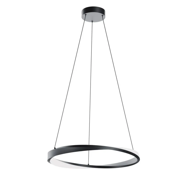 Black LED Pendant from the Oberon Collection