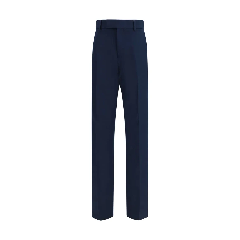 Ferragamo Cotton And Cashmere Chinos Pants