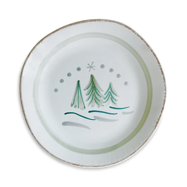 La Gabbianella Cortina Dinner Plate, Winter Trees