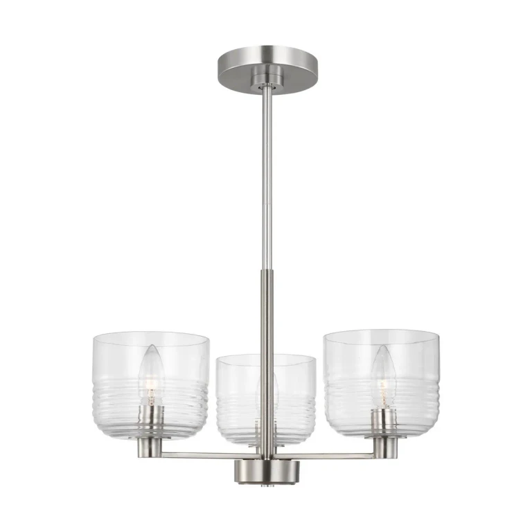 Brushed Nickel Chandelier from the Lochdale Collection