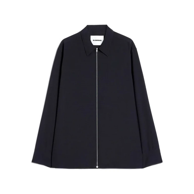 Jil Sander Zip Long-sleeve Wool Shirt